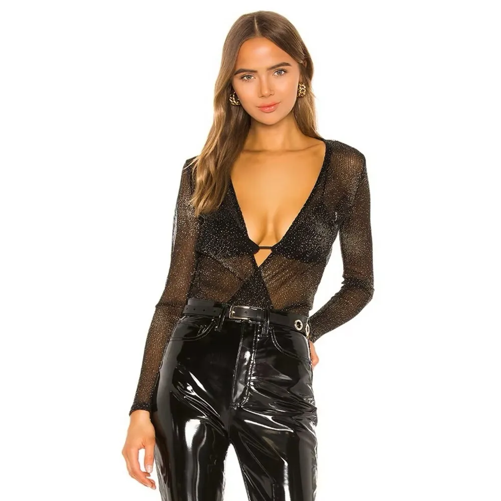 superdown NWT  Wilhemina Metallic Bodysuit - Image 3