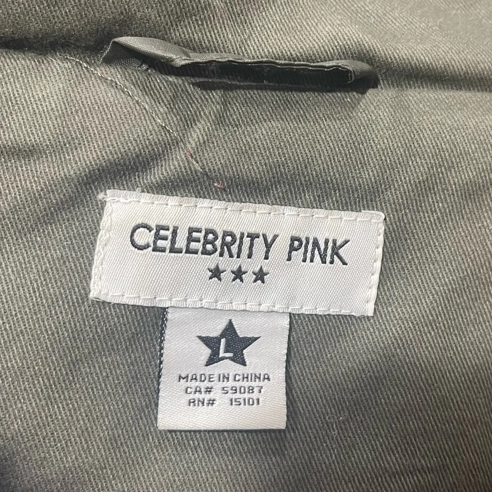 Olive Utility Lightweight Jacket Size Large - Image 3