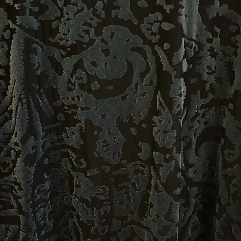 Simply Vera Wang Womens Whimsigoth Velvet Burnout Top Sz XL Blue Fairy Grunge - Image 5