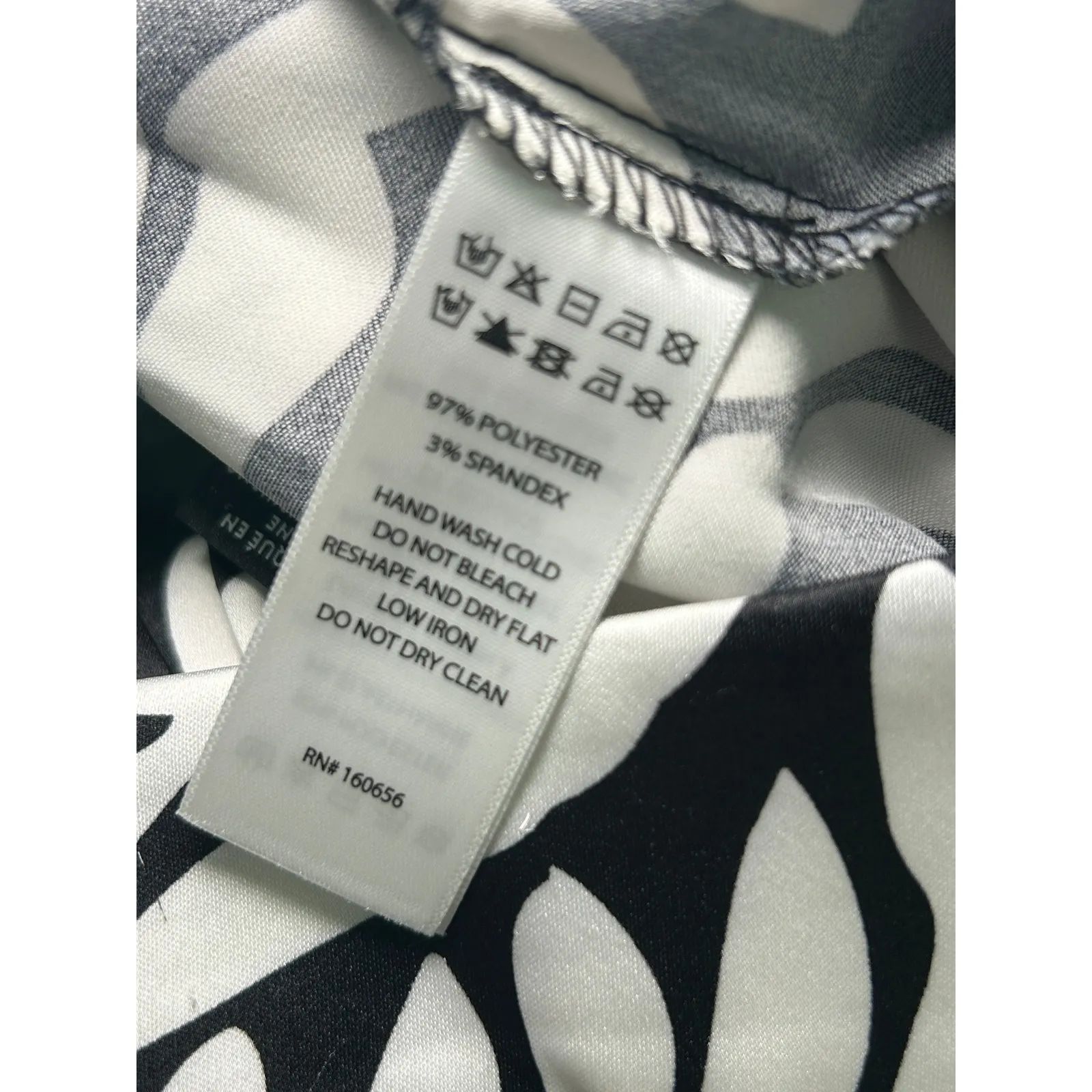 Sincerely Jules Wide Leg‎ Palm Print Satin Pants High Waist Tie Front Black L Size L - Image 7