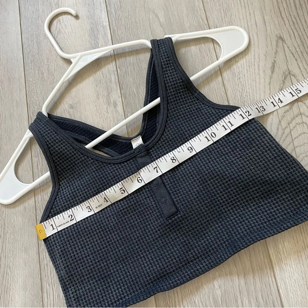 Aerie Offline Main Squeeze Seamless Racerback Long Line Bra Gray (Small) thermal - Image 3