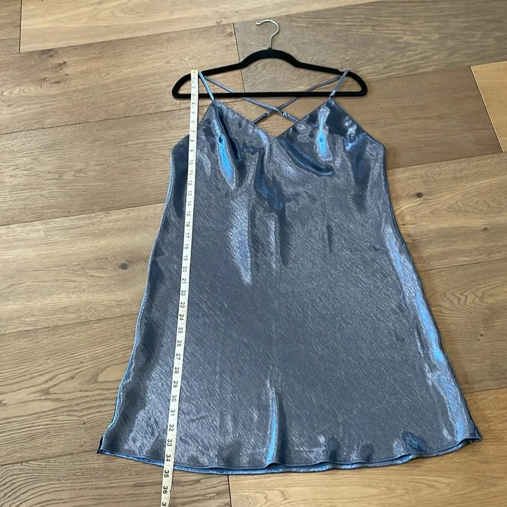 Victoria's Secret Satin Slip Dress Gray-Blue Size XL - Image 11
