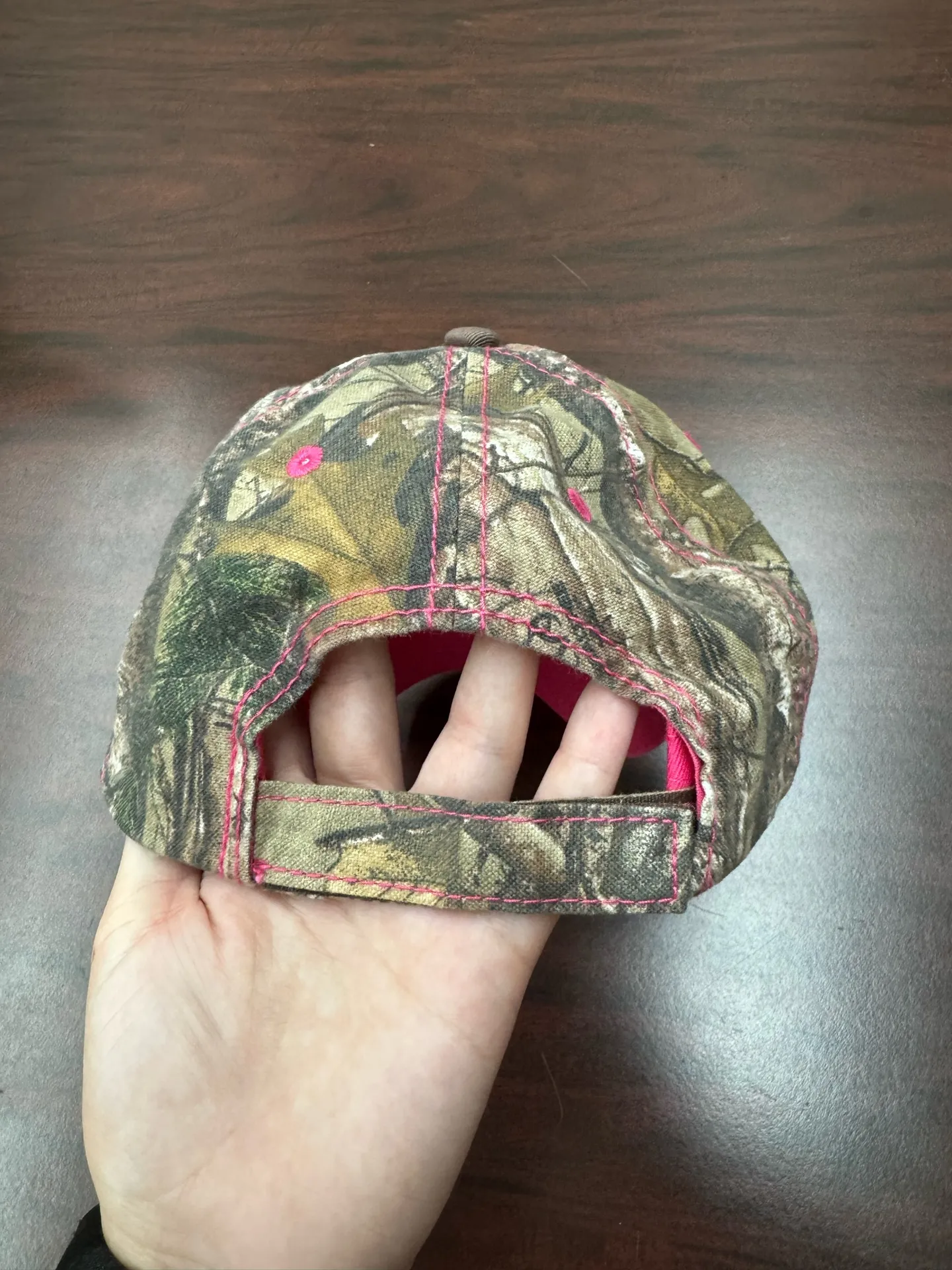 Justin Boots Women’s Cowgirl Camouflage Brown Baseball Hat - Image 2