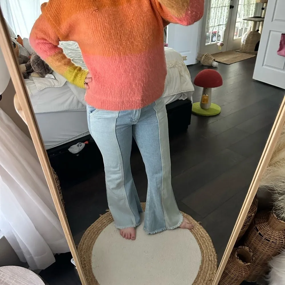 Free People Ombre Autumn Sky Pullover Sweater - Image 5