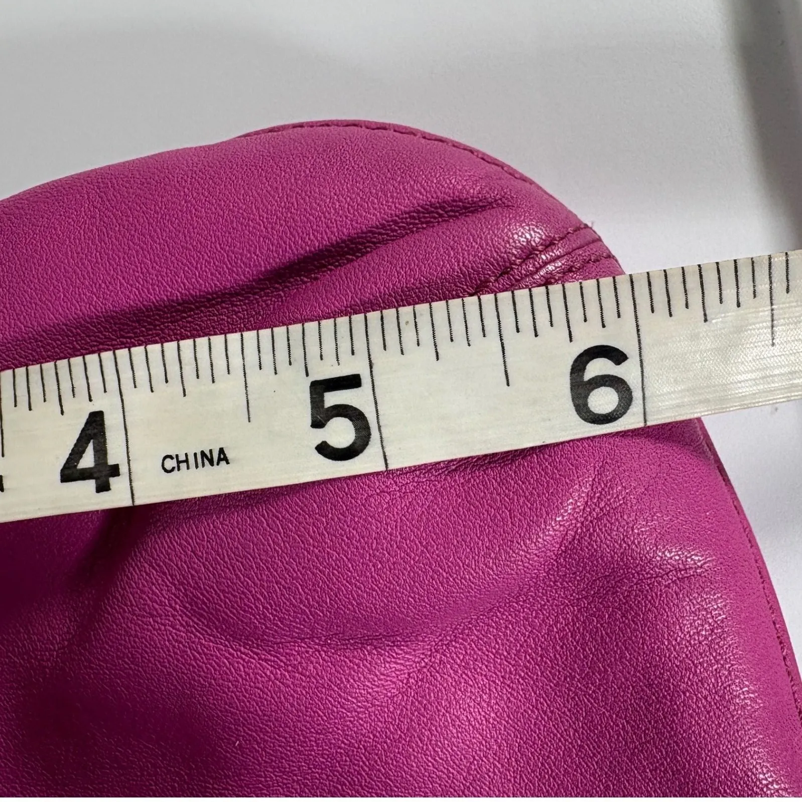 Coach Pink Krya Leather Wristlet Clutch Purse Bag Metallic Hardware - Image 12