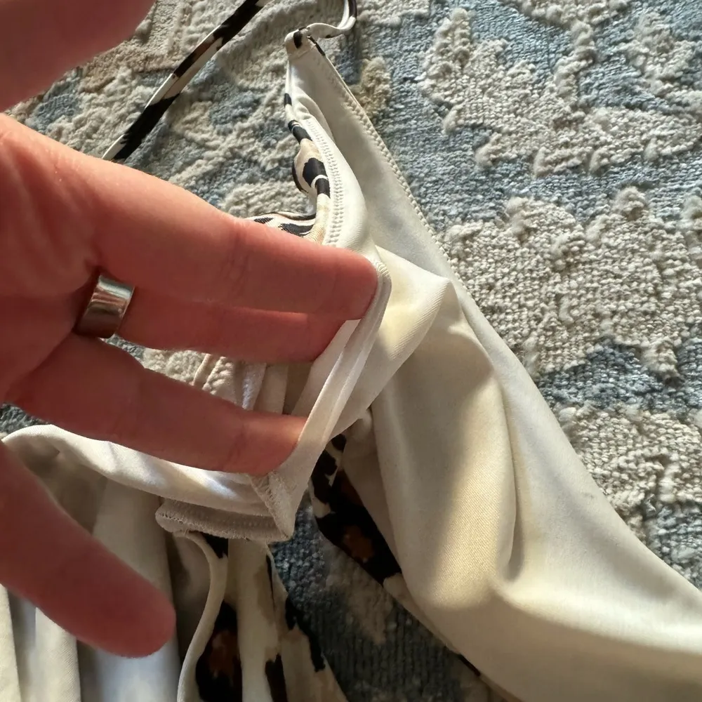 Aerie Wrap One Piece Cheetah Swimsuit M - Image 8