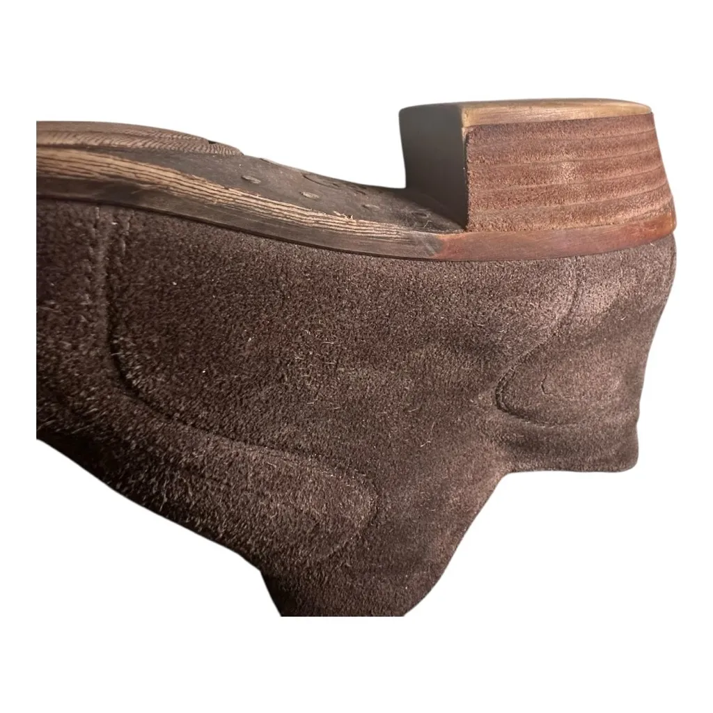 Lucky Brand Taupe Suede Ankle Booties - Image 5