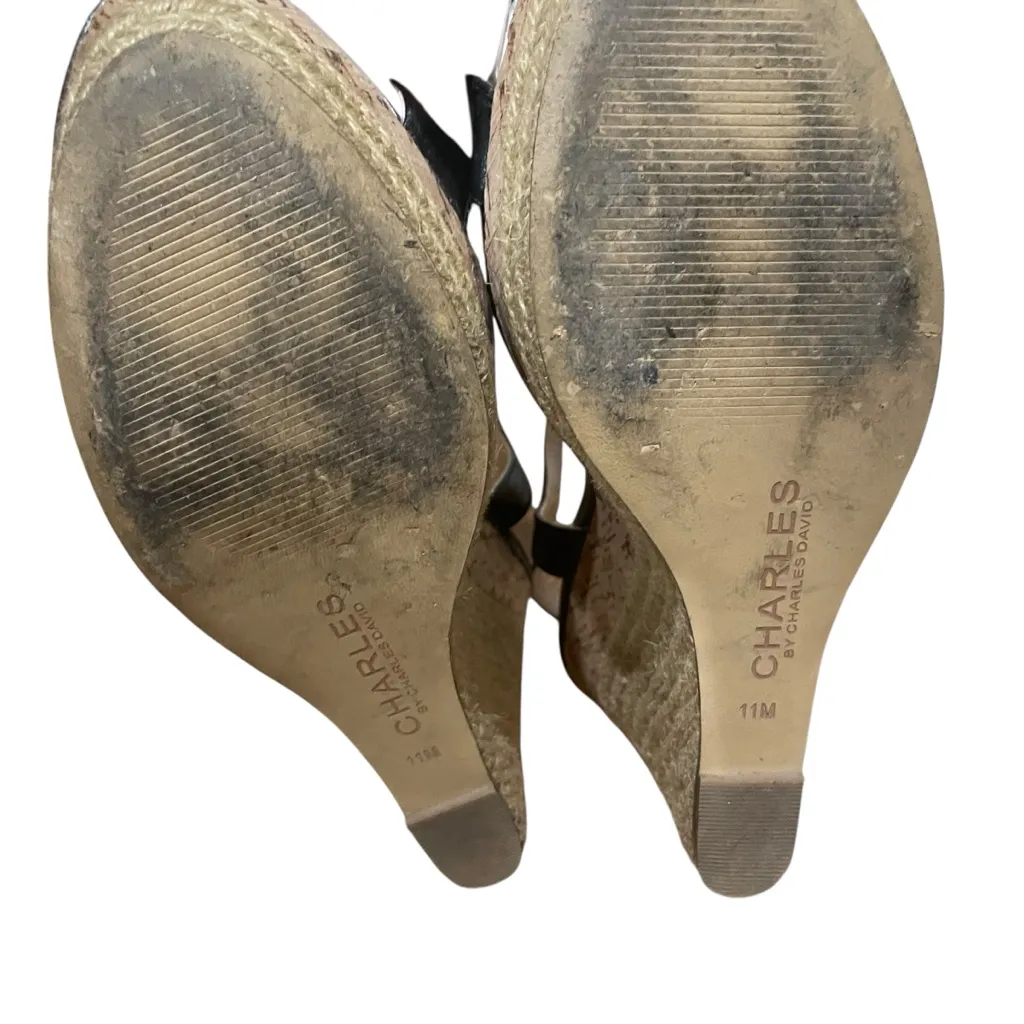 Charles by Charles David Arizona' Espadrille Wedge Sandals Women’s Size 11 - Image 6
