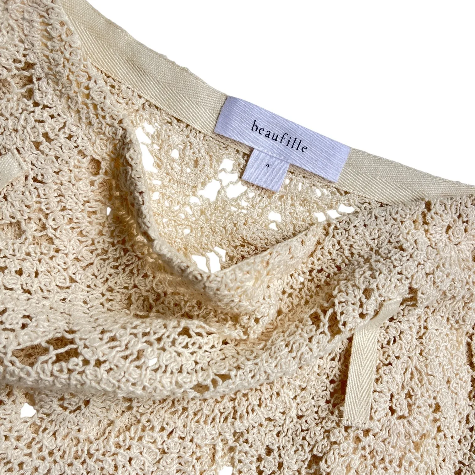 Beaufille Dion Mini Skirt in Sand‎ Size 4 - Image 3