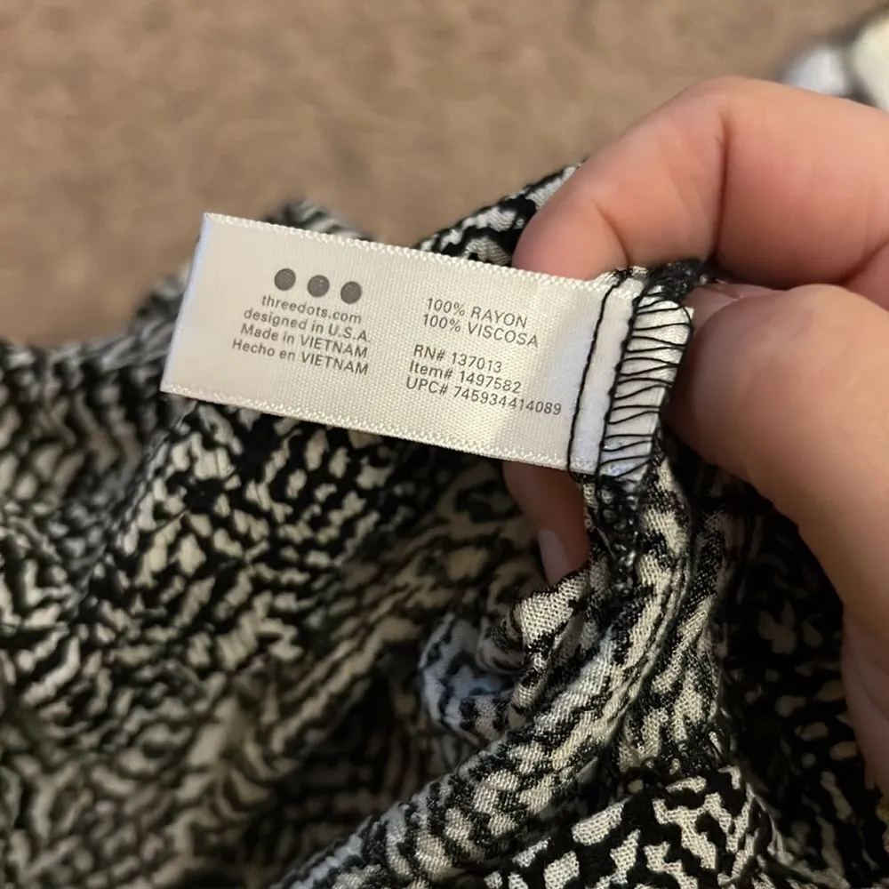 Three Dots 3 dot pull on pants small - Image 8