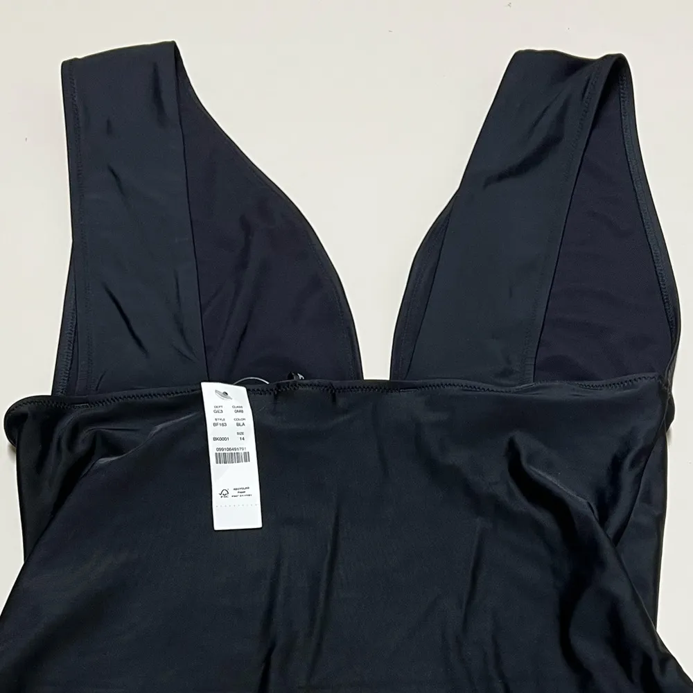 NWT | J. CREW Re-Imagined Black Plunge V-Neck One Piece Swimsuit | 14 - Image 8