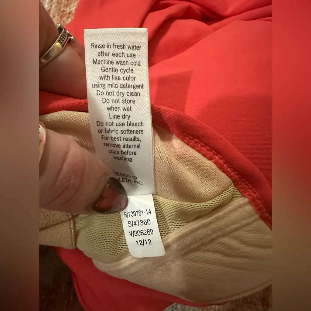 Athleta Shorebreak swim dress pink UPF 50+ small style 739781 xtra life Lycra - Image 7