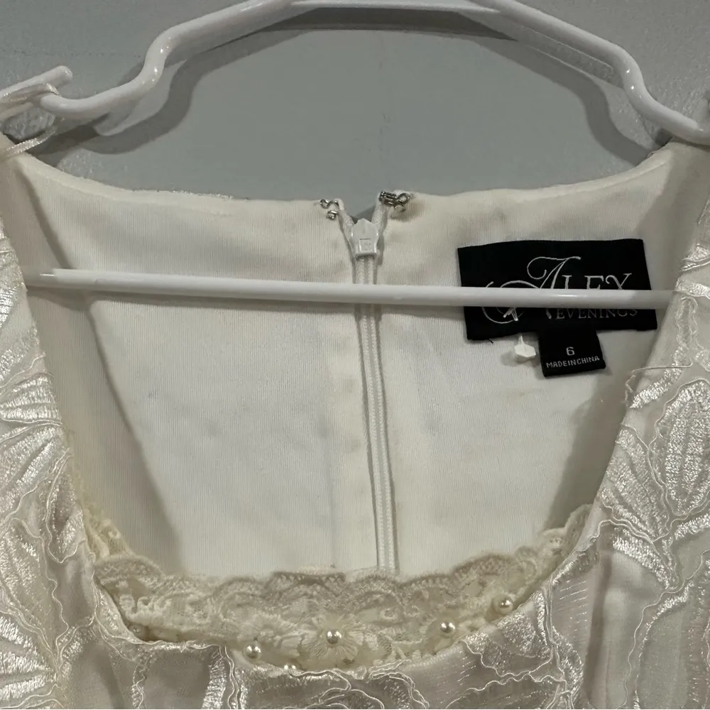 Alex Evenings Colorblock Lace Bodice Beaded Waist Gown 6 - Image 7