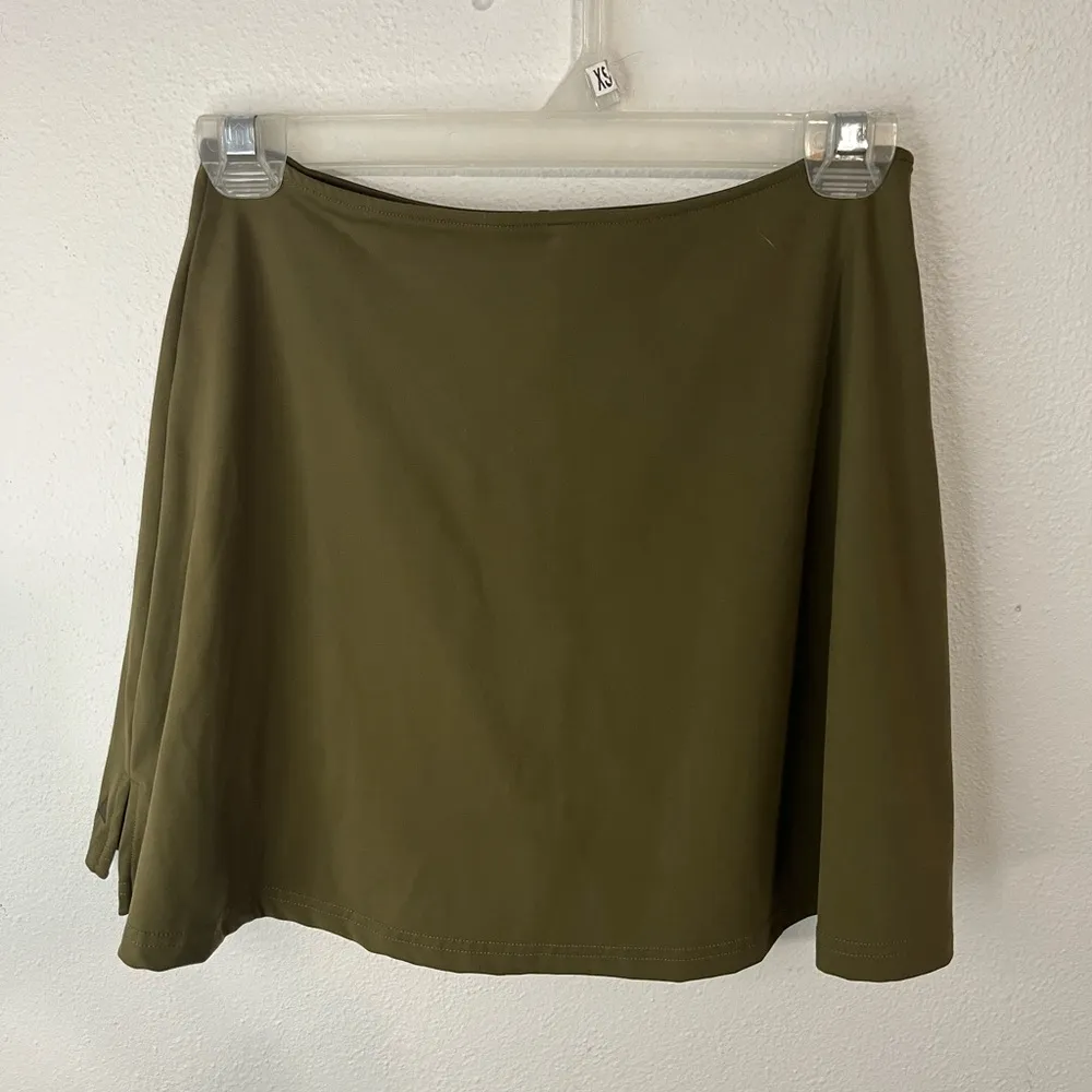 VITALITY Balance Athletica Workout Skirt Skort Olive Green Size Small - Image 4