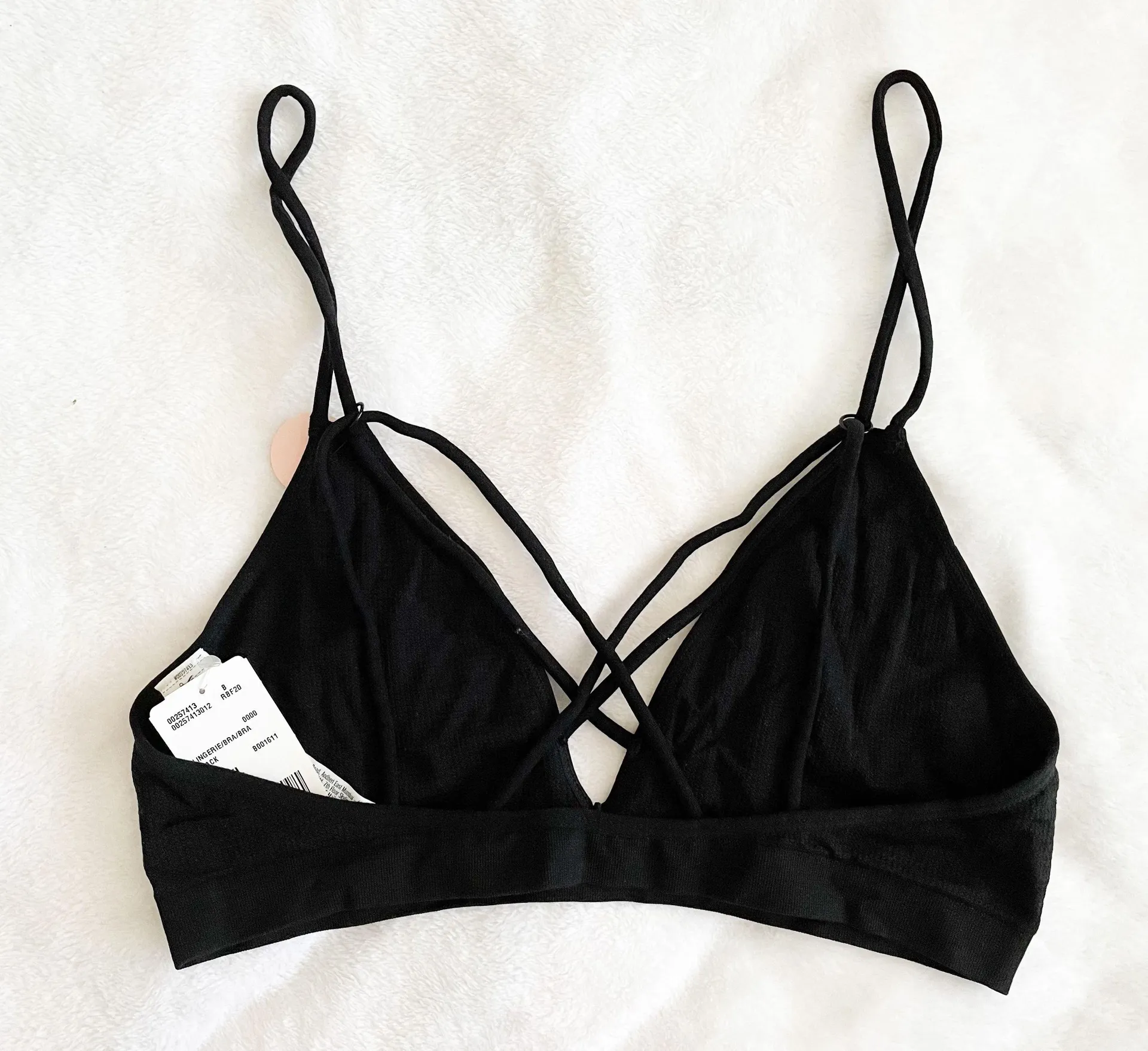 Thin Black Bralette - Image 3