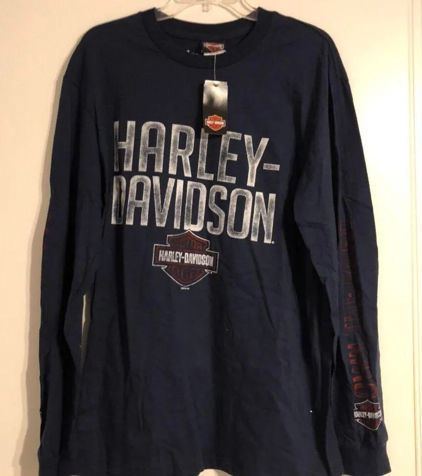 Navy Long Sleeved T Shirt - Image 2