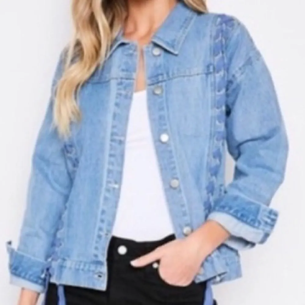 Laced‎ Light Wash Denim Jacket - Image 12