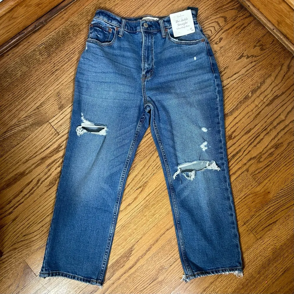 Abercrombie & Fitch | The Ankle Straight Ultra High Rise  Jeans Size 27 NWT - Image 8