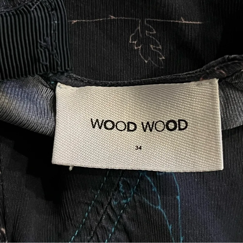 Wood Wood Wanda Dress, asymmetrical, sleeveless, fit and flare,sz 34(XS), floral Blue - Image 3