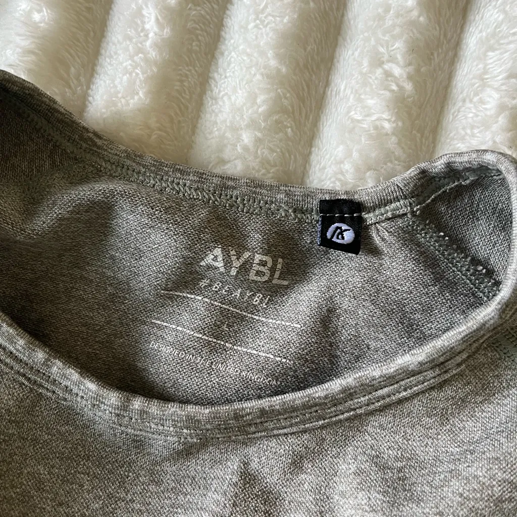 AYBL  Heather Gray Crop Top - Image 4
