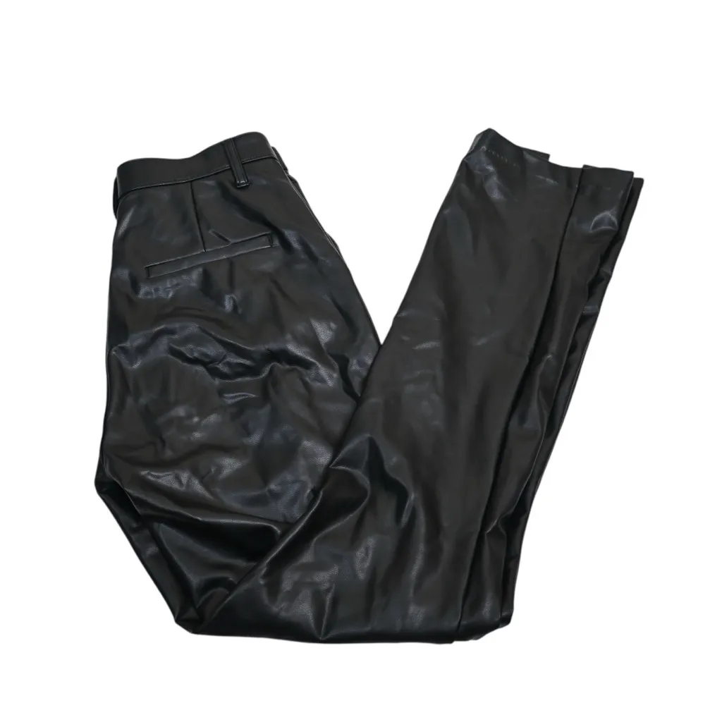 Abercrombie & Fitch Women's 27/4 The Skinny Ultra High Rise Faux Leather Pants - Image 3