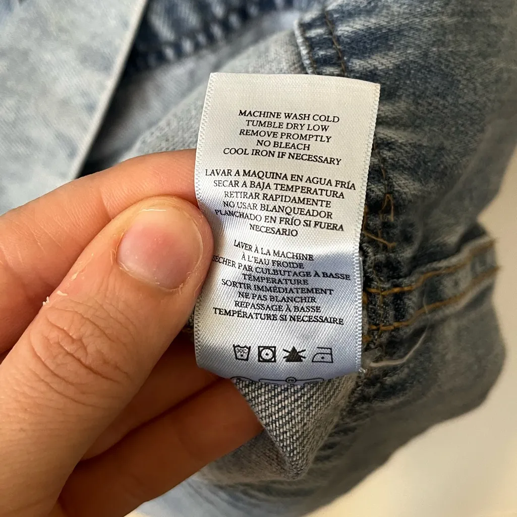 Rails Chancey Faded Indigo Short Sleeve Denim Dress Womens Size M - Image 11