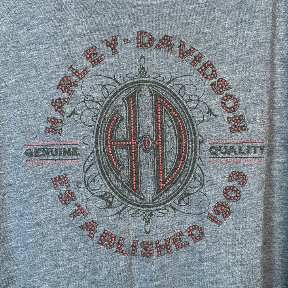 Harley Davidson Legendary Motorcycle Bravado Shirt Navy Size XXL #0922-AZ - Image 3