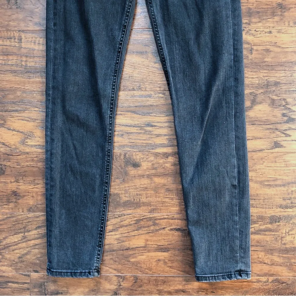 Acne Studios • Skin 5 skinny jeans Used Black faded denim mid rise ankle cropped - Image 8