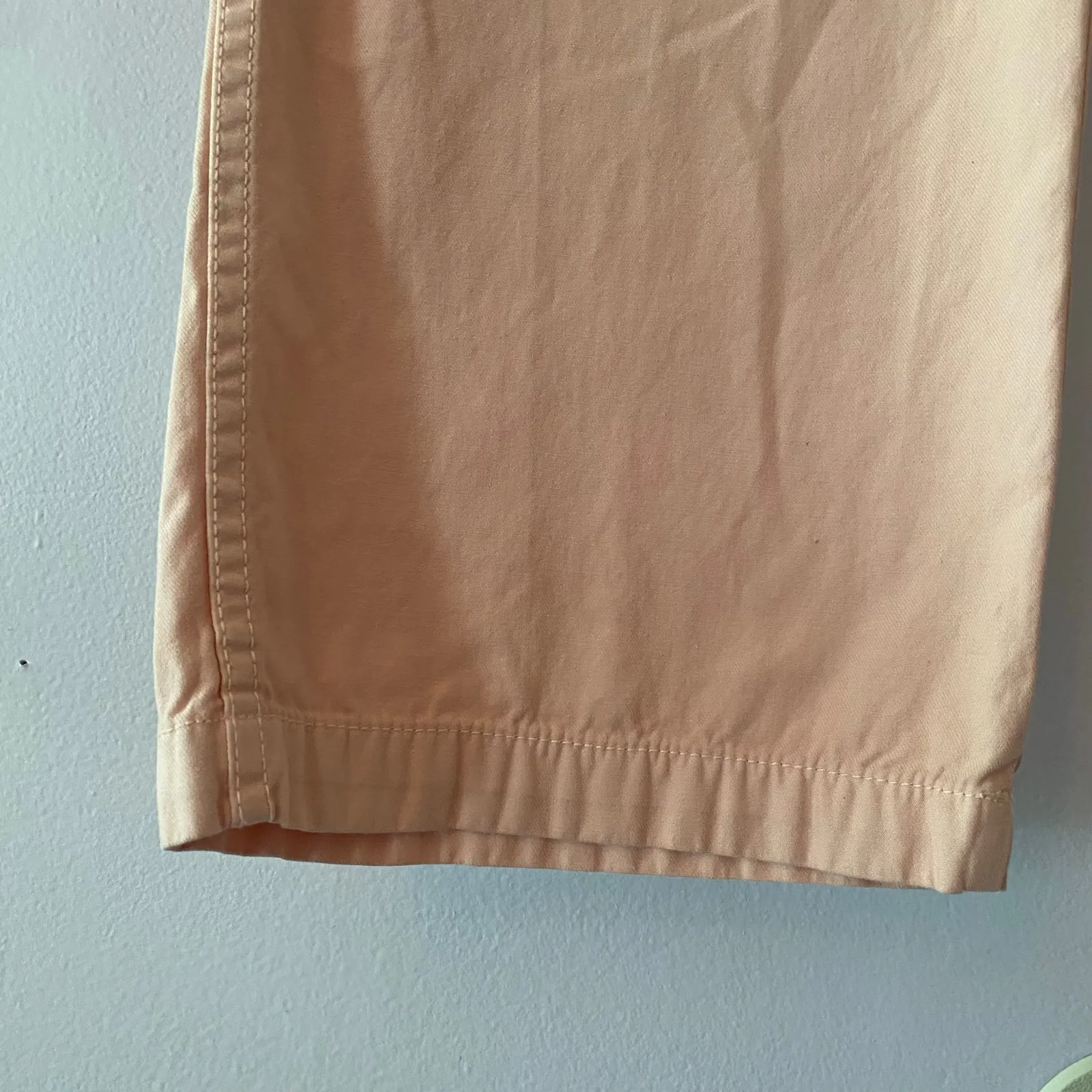 Madewell Pink Cargo Straight Leg Pants Baggy Boho Military Women's size 29 - Image 6