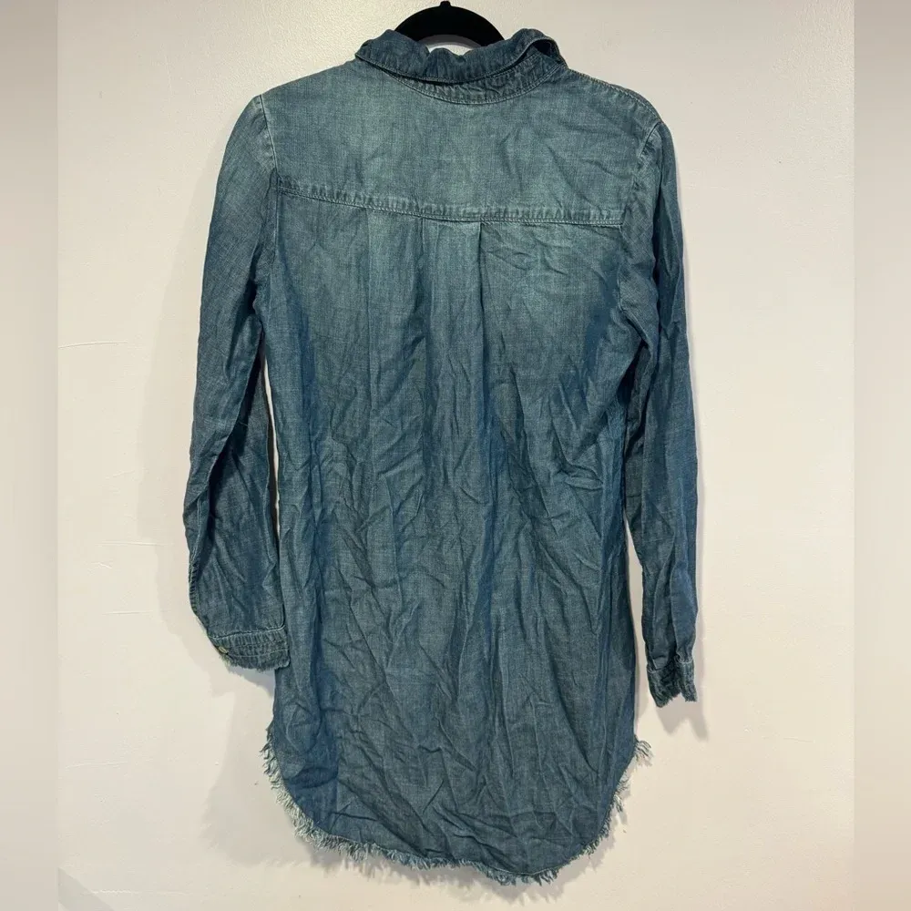 Cloth‎ and stone raw hem denim dress - Image 3