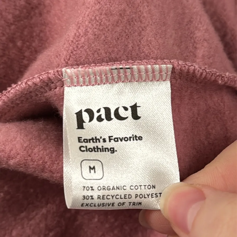 Pact Organic Cotton Sweatshirt Dress in Desert Rose brushed on inside Size M - Image 11