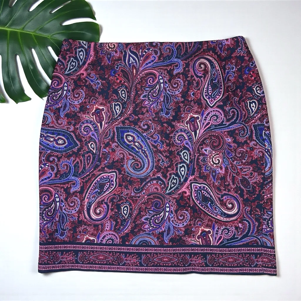 Talbots Paisley Print Pencil Skirt - Image 4