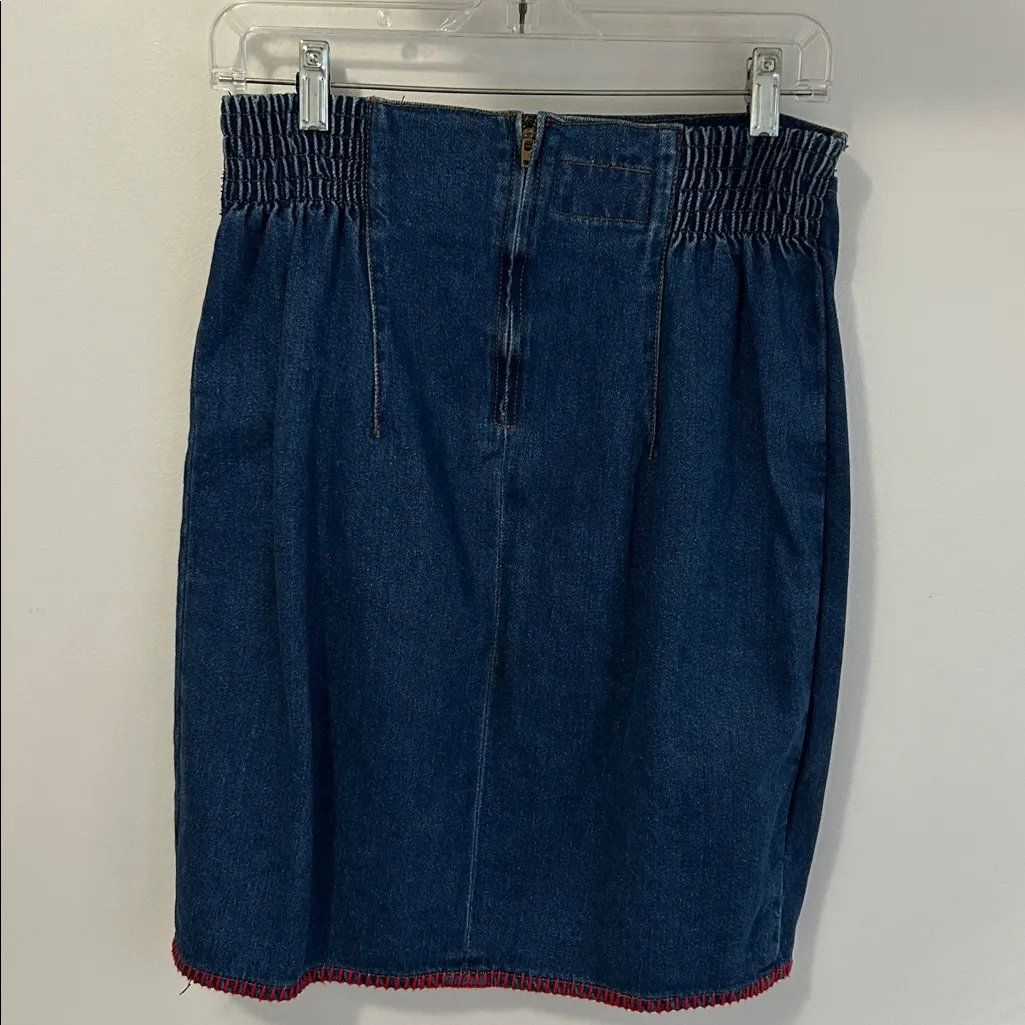 An Original Rickie Embroidered Western Denim Jacket/Skirt Set Size M - Image 7