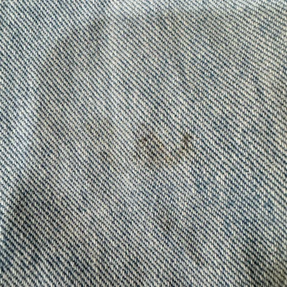 OAK+FORT High Rise Ripped Distressed Mom Baggy Raw Hem‎ Cropped Jeans Size 25 Blue - Image 9