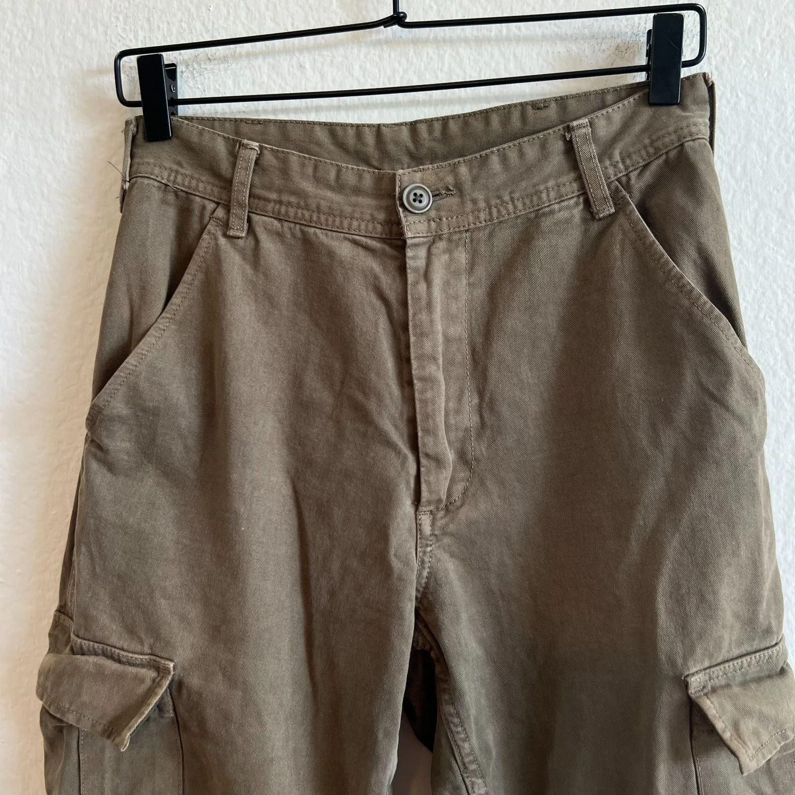 JOHN GALT Brandy Melville Brown High Rise Cargo Pants Womens Medium - Image 3