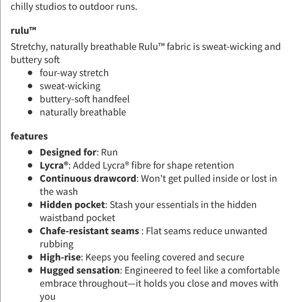 Lululemon Ready to Rulu tights size 4 space dye ruched sweat wicking hidden pckt - Image 8