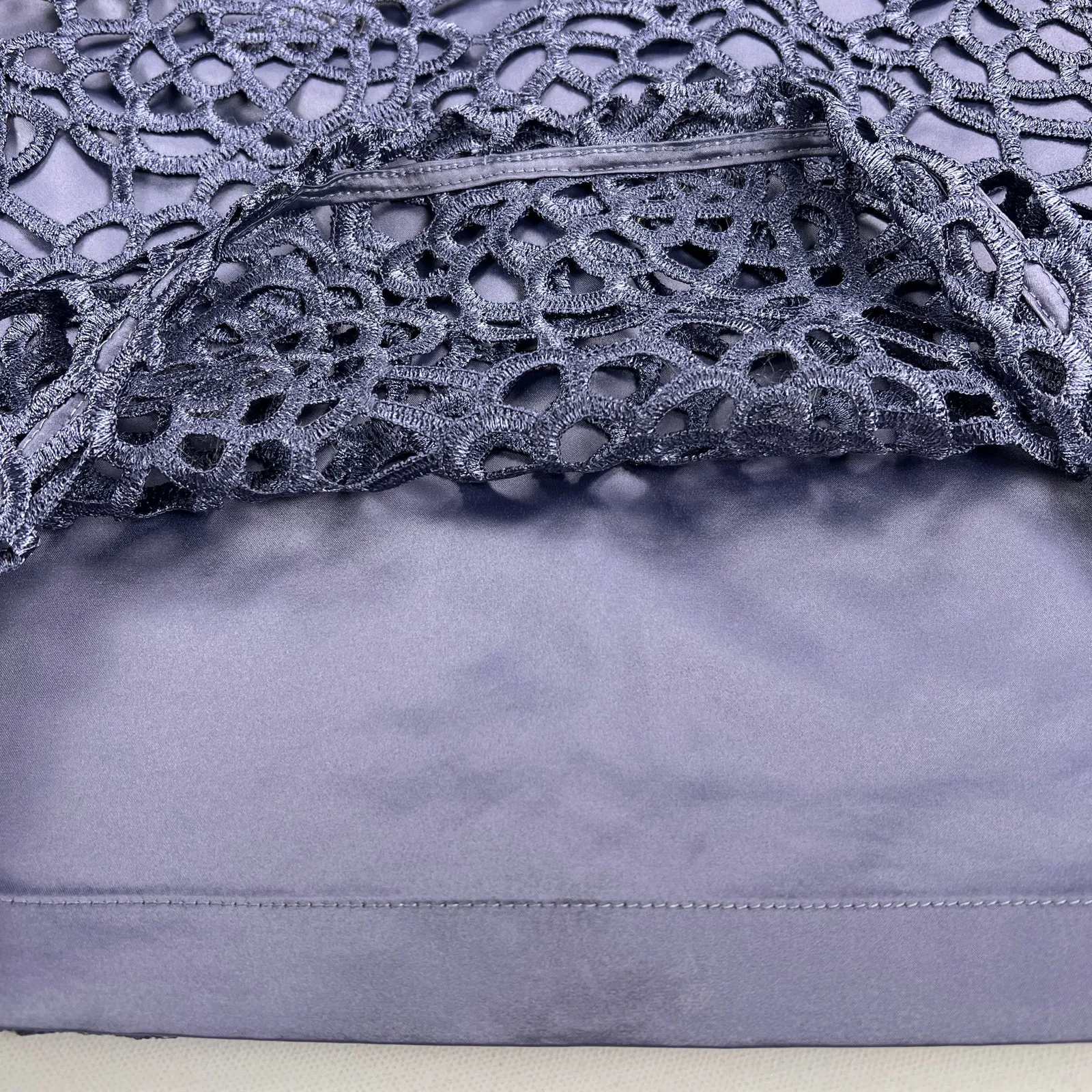 Banana Republic Crochet Overlay Sleeveless Sheath Dress West Palm Blue Size 4 - Image 10