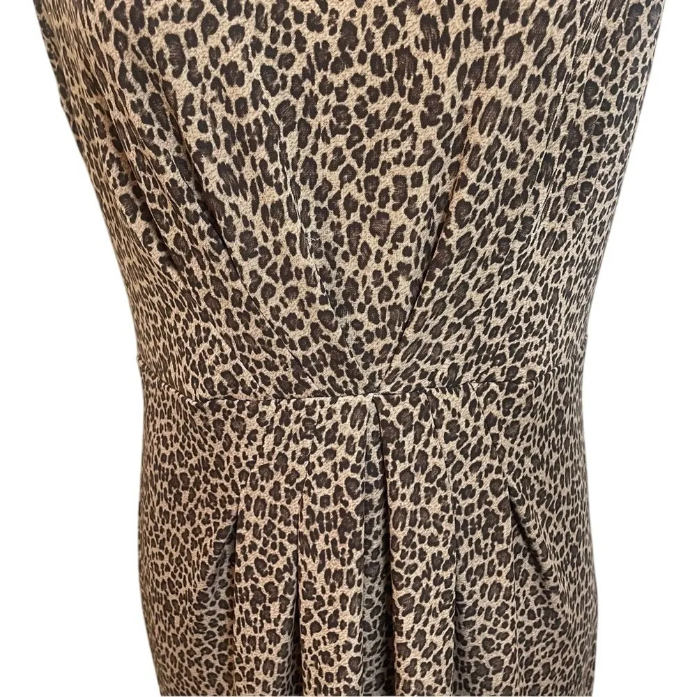 Talbots Leopard Print‎ Sheath Dress – Medium - Image 5