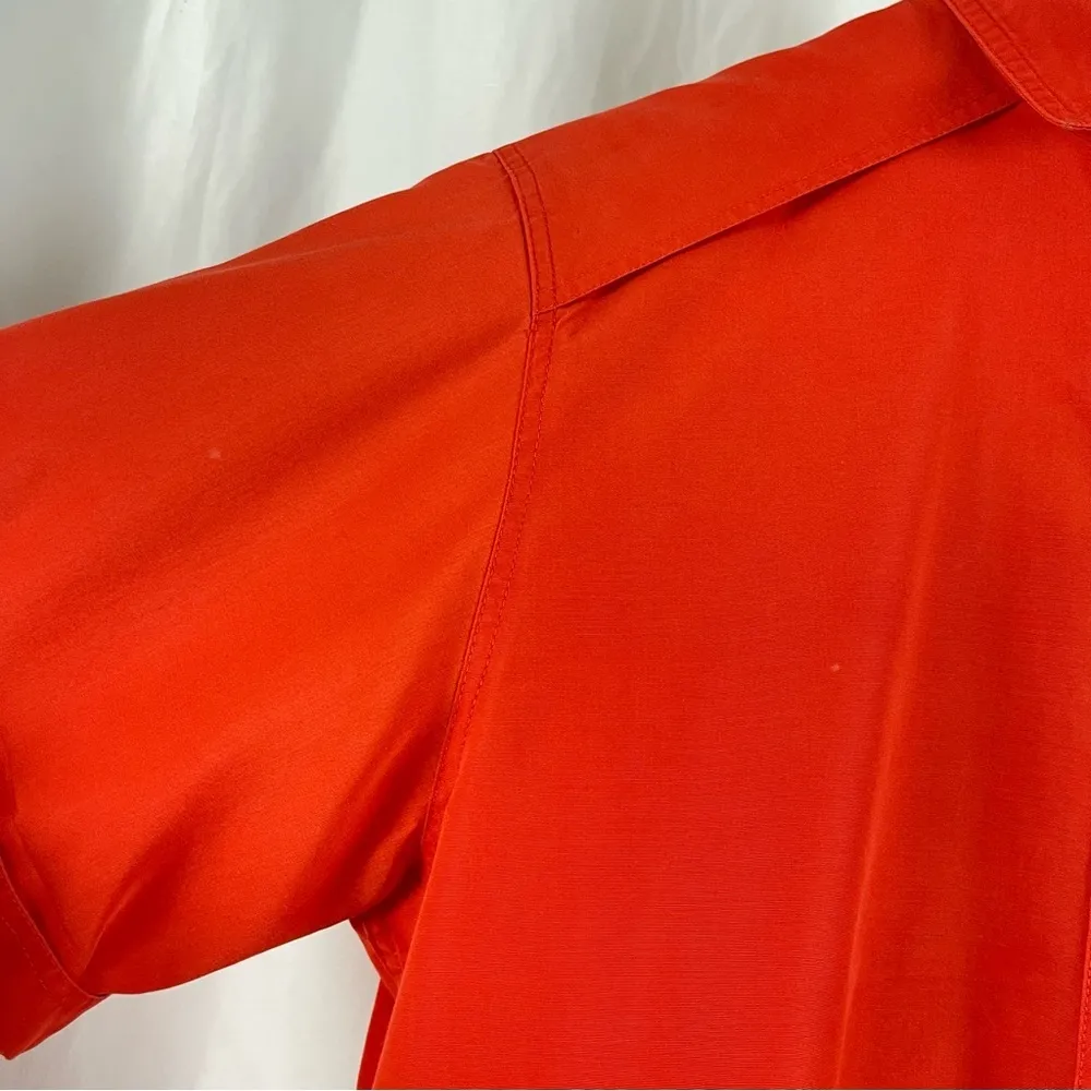 Liz Claiborne Size 8 Outdoor Hiking Button Down Shirt Safari Vibrant Breathable - Image 3