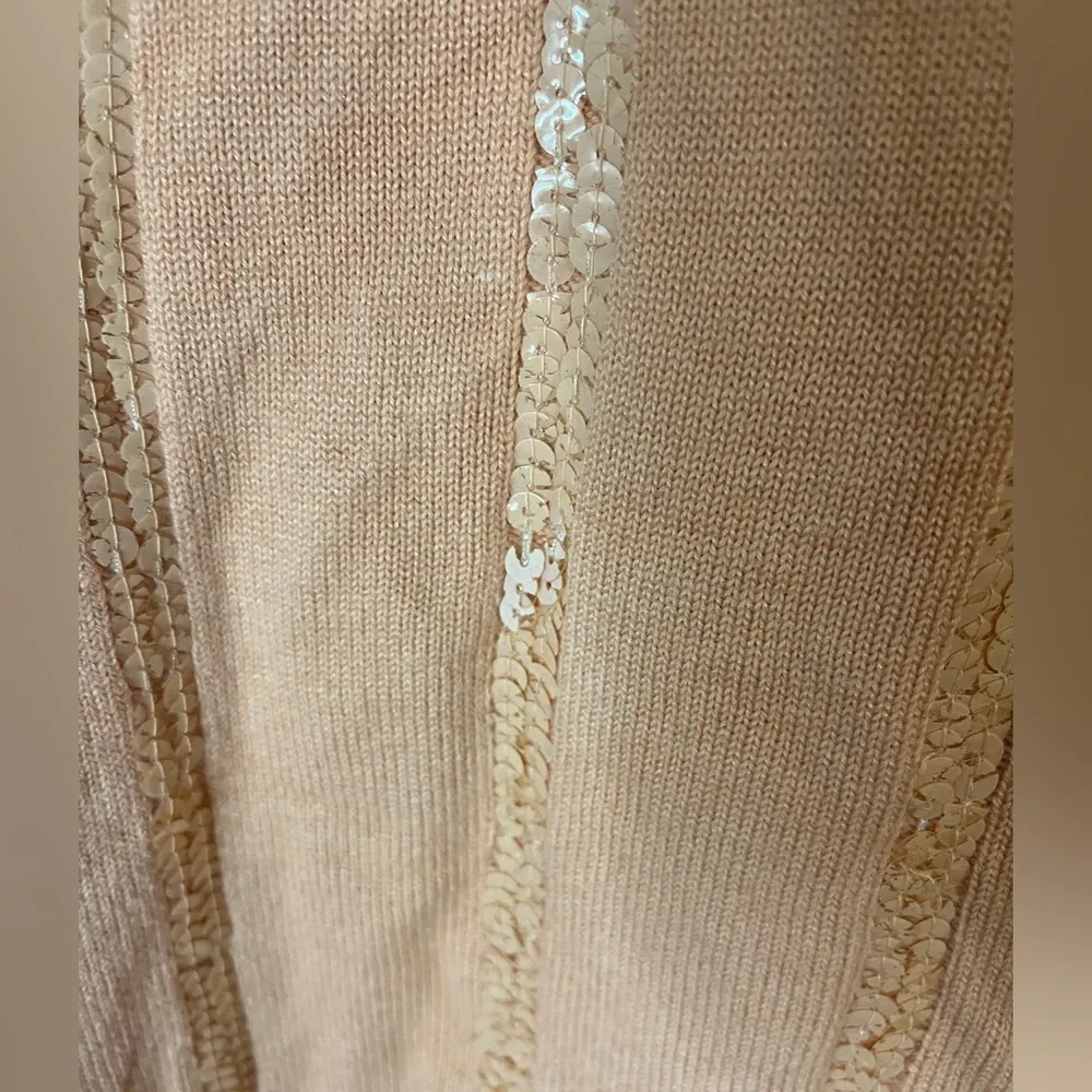 Escada Wool & Silk Blend Vintage Sequin Cardigan Size 36 - Image 11