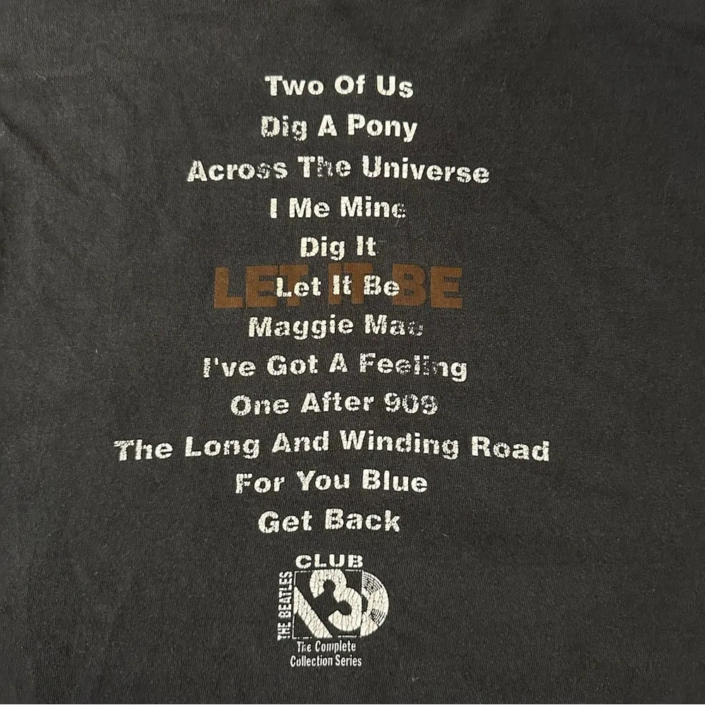 Y2K Reprint Vintage Beatles Graphic Tee Let It Be Unisex Large - Image 7