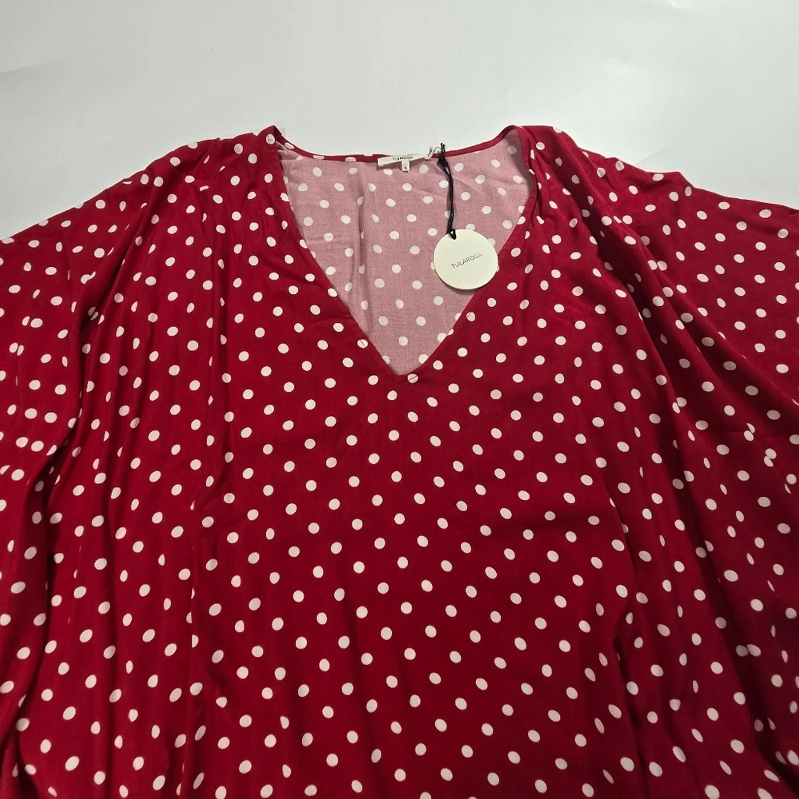 Tularosa  Delilah Kimono in Red Dot Small - Image 4