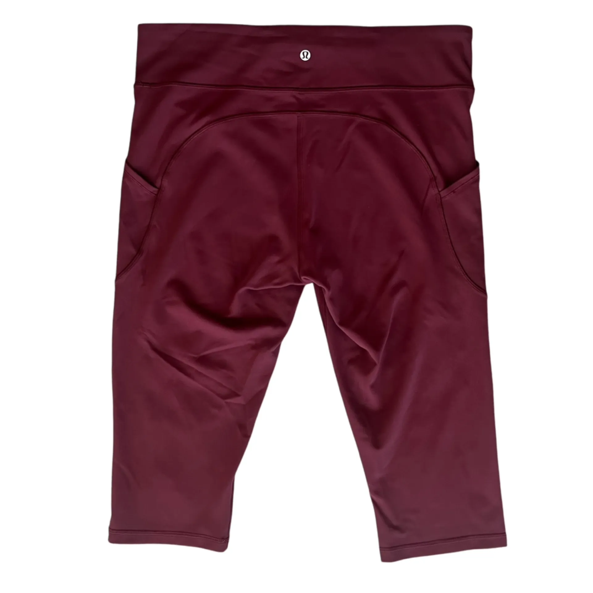 Lululemon Women’s Invigorate High Rise Biker Shorts In Cassis Burgundy Size 14 - Image 8