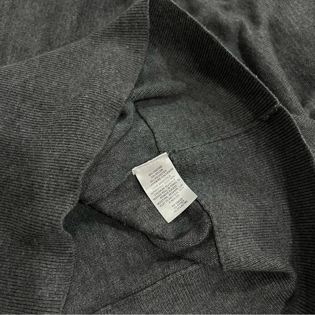 Trouve Off the Shoulder Sweater Tunic Heathered Gray Size XS Loose Fit - Image 10