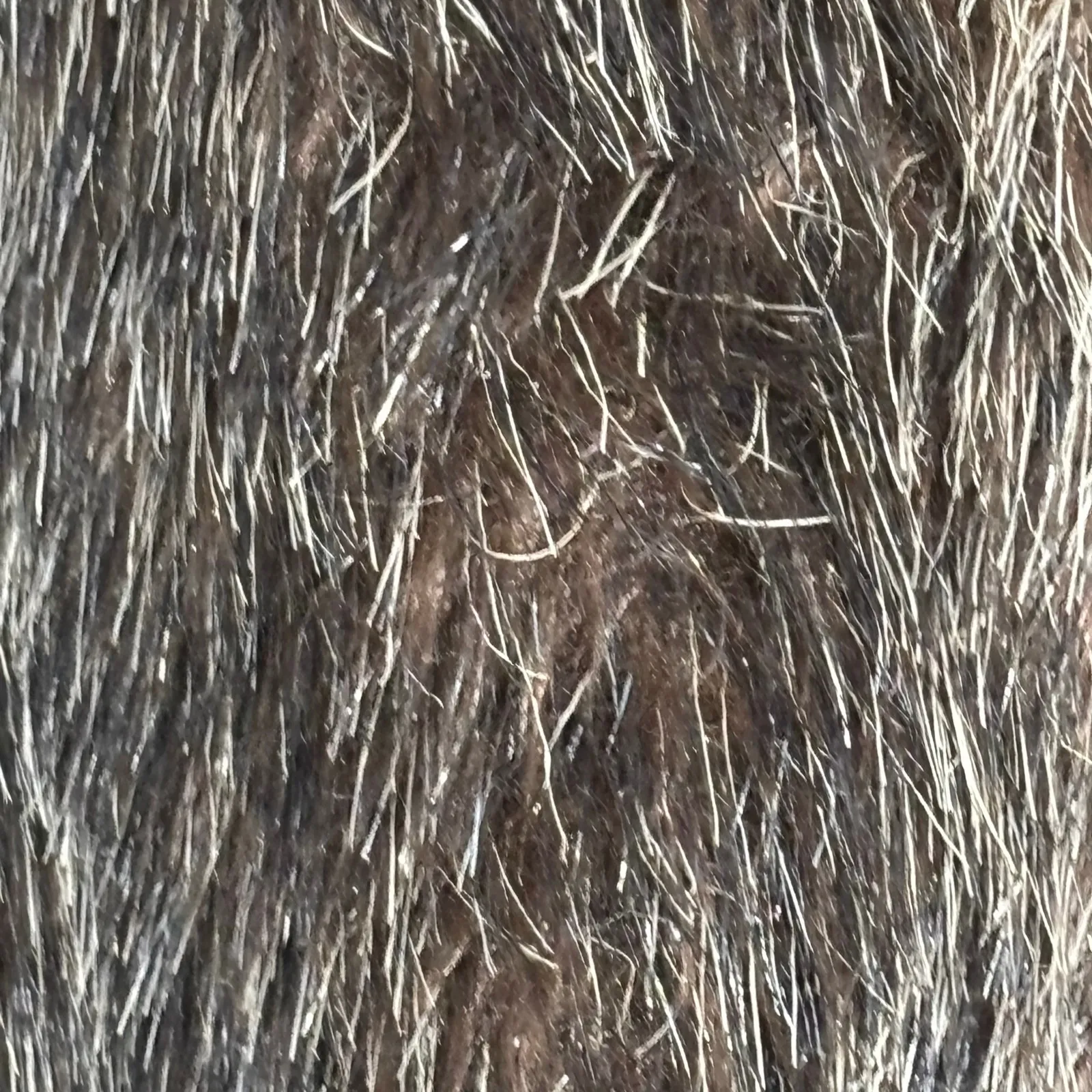 Vintage Furrina Faux Fur Long Coat Brown Gray USA Made Elegant Classic Outerwear Size M - Image 11