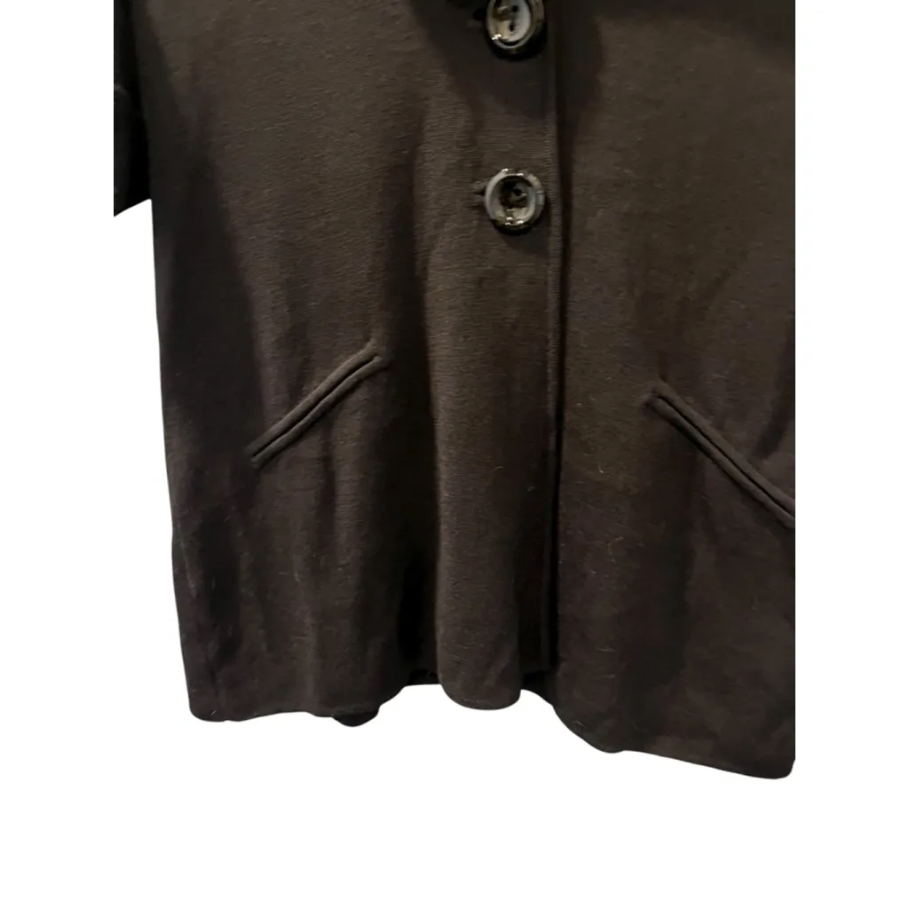 Classiques Entier Atelier NWT Wool Silk Size Medium Sweater Shirt Black $178 - Image 4