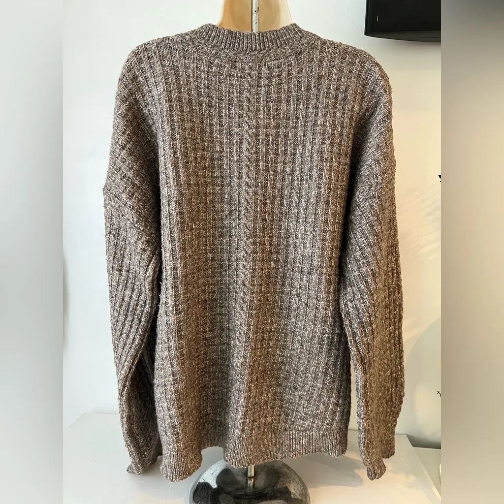 Democracy   V-Neck Brown Sweater - Image 2