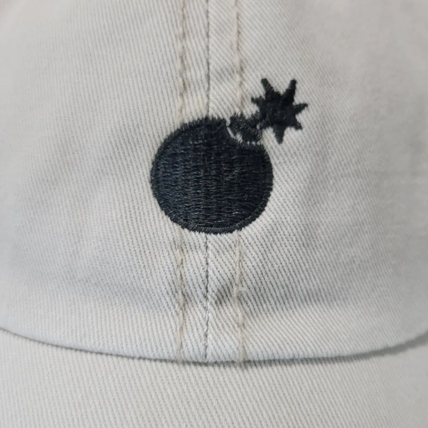 The Hundreds Hat Cap The Hundreds Solid Bomb Dad Hat Embroidered Logo Embroidery Unisex Hat - Image 4