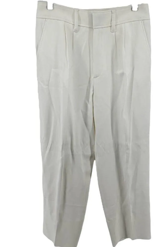 AYR  Metropolitan Cropped Trouser Pants Pleated Straight Minimalist Basmati 6 - Image 2