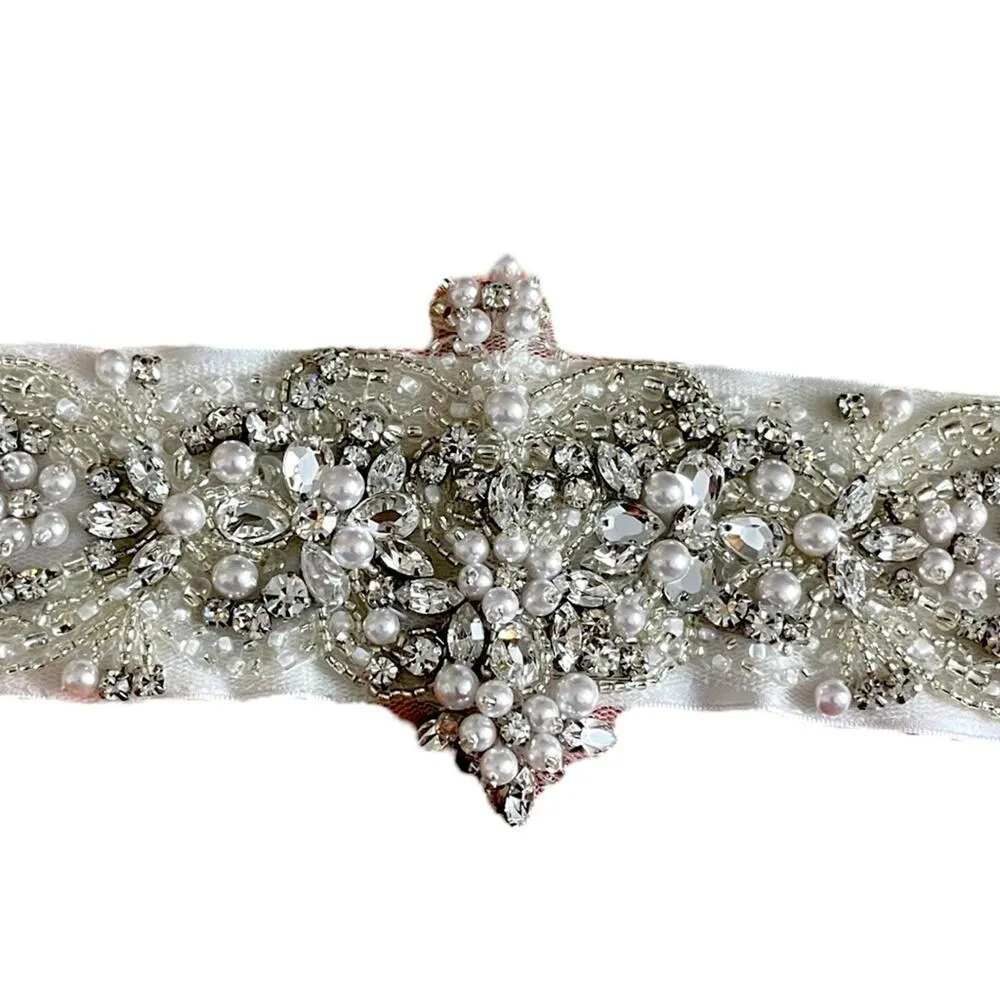 Maggie Sottero New Wedding Gown Hi Low Satin Rhinestone Diamond White Size 6 - Image 11